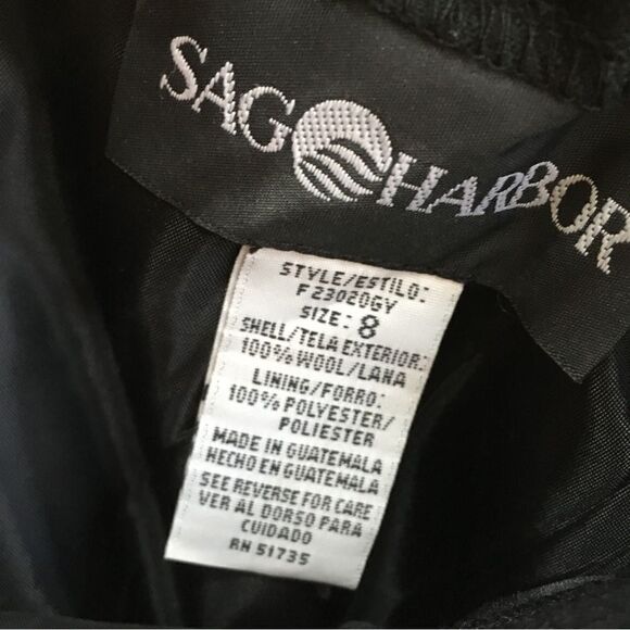 NEW WITHOUT TAGS SAG HARBOR WOOL MAXI SKIRT IN BLACK - Picture 6 of 7